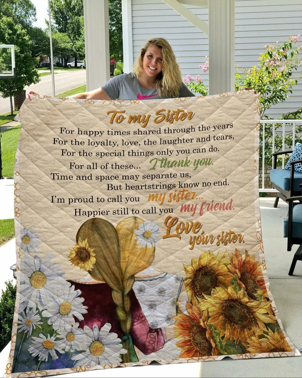 To My Sister Quilt Quilt and Home Decor