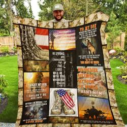To My Son Army Quilt Pb78 and Home Decor