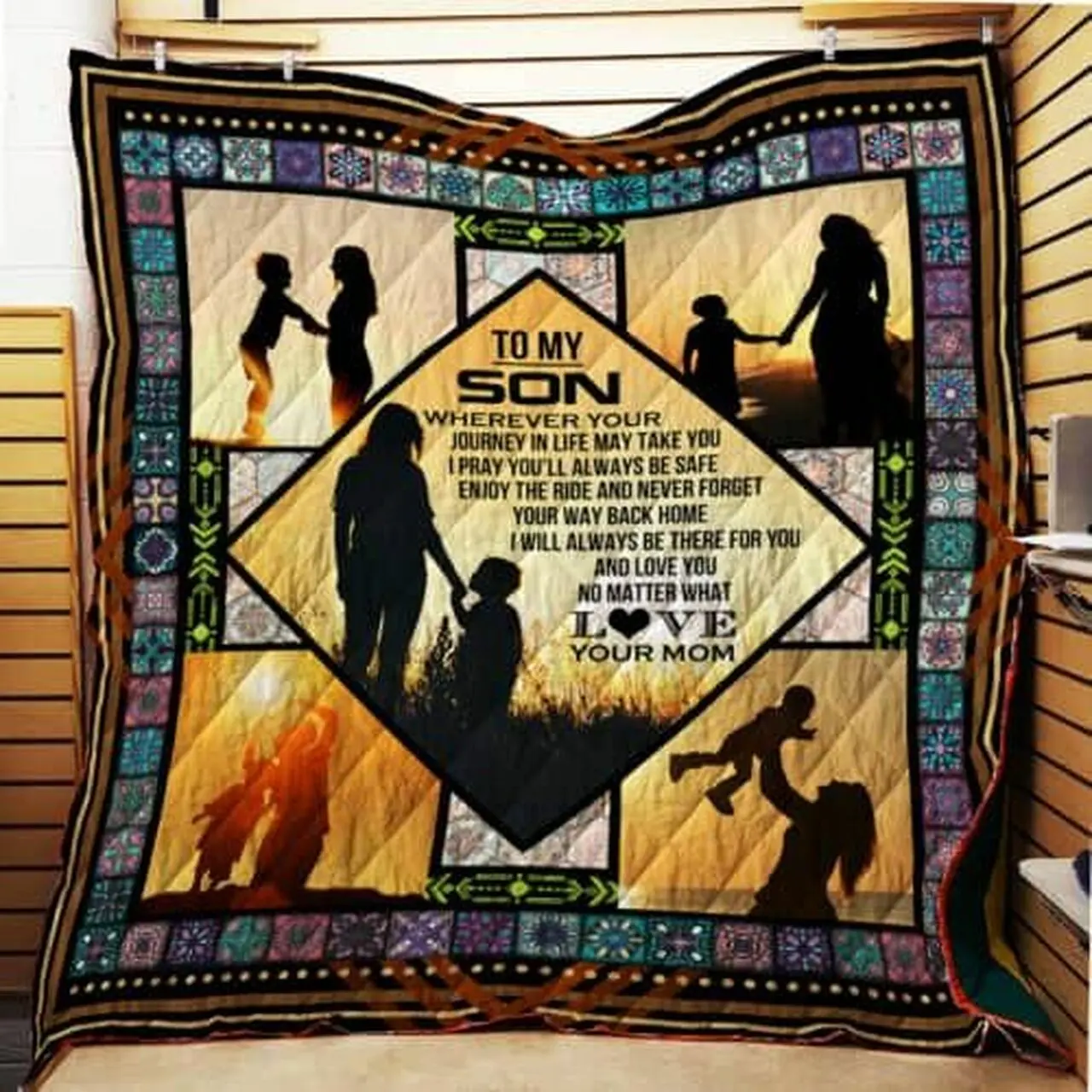 To My Son Cl22100527Mdq Quilt Blanket and Home Decor
