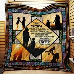To My Son Cl22100527Mdq Quilt Blanket and Home Decor