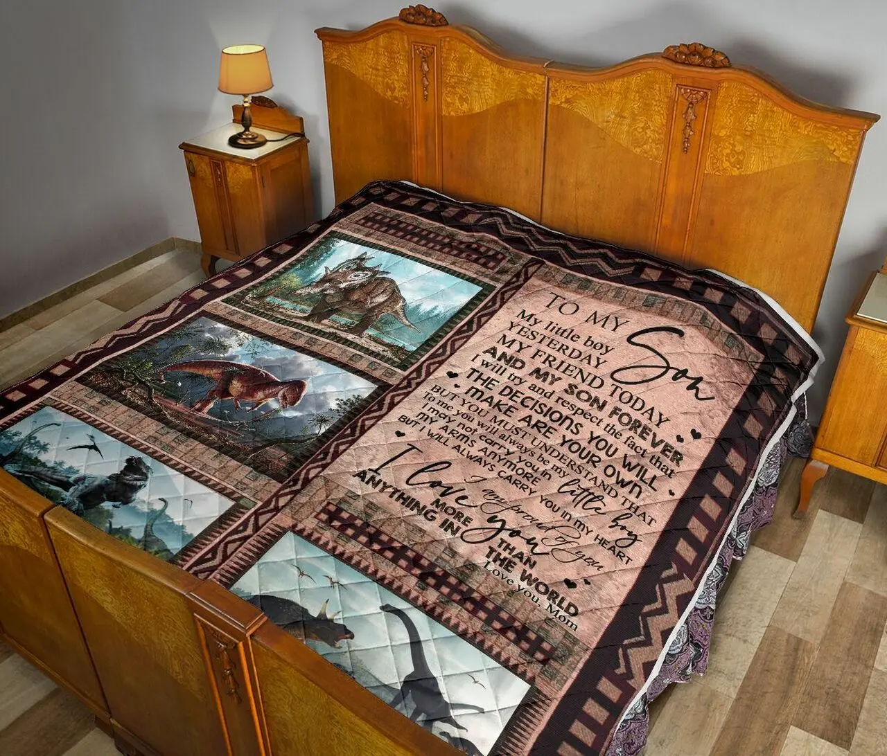 To My Son Quilt Blanket Dhc02011330Dd and Home Decor