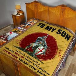 To My Son Quilt Blanket Dhc02011369Dd and Home Decor
