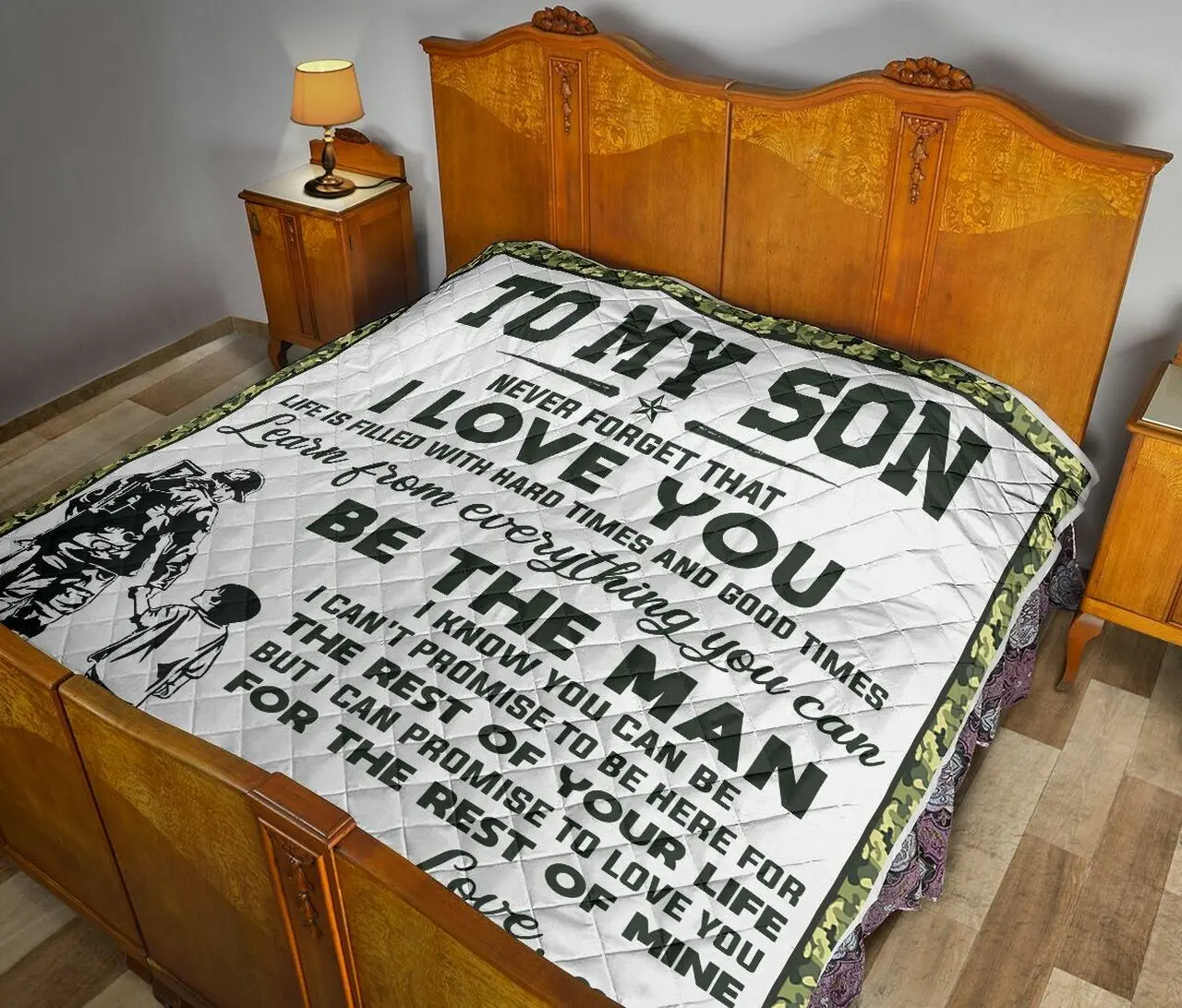 To My Son Quilt Blanket Dhc02011746Dd and Home Decor