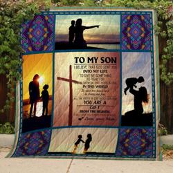 To My Son Quilt  Quilt and Home Decor