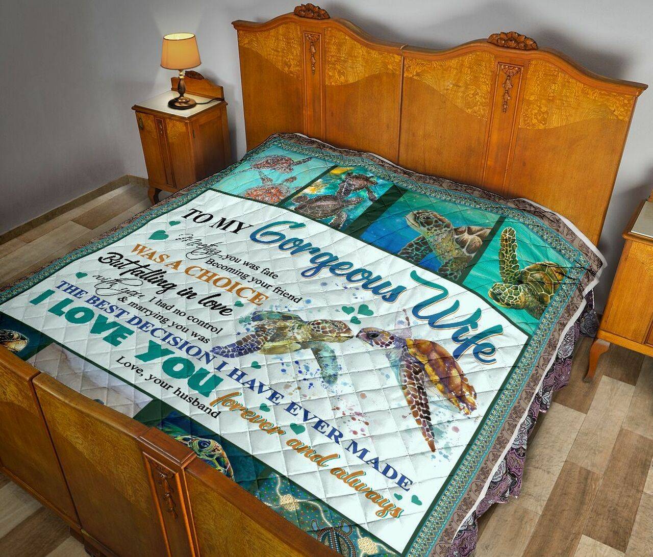 To My Wife Quilt Blanket Dhc02011604Dd and Home Decor