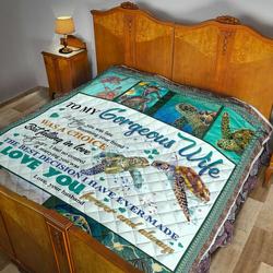 To My Wife Quilt Blanket Dhc02011604Dd and Home Decor