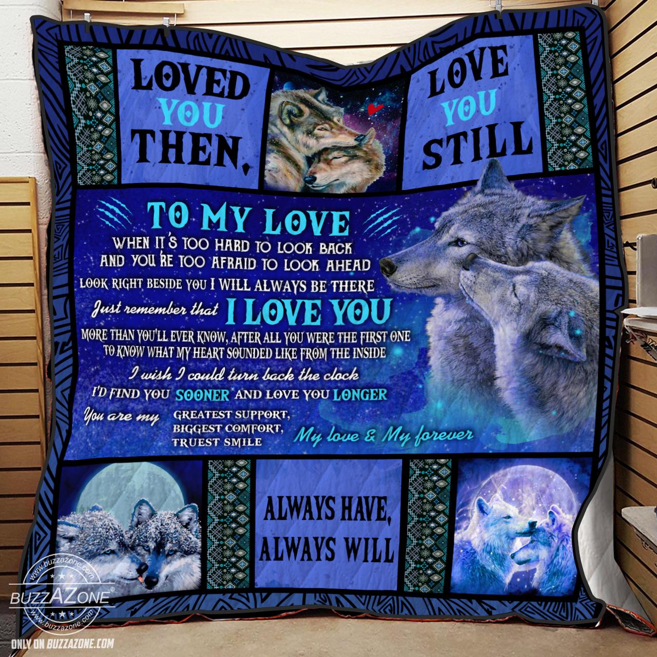 To My Wifi Love You Quilt Nh and Home Decor