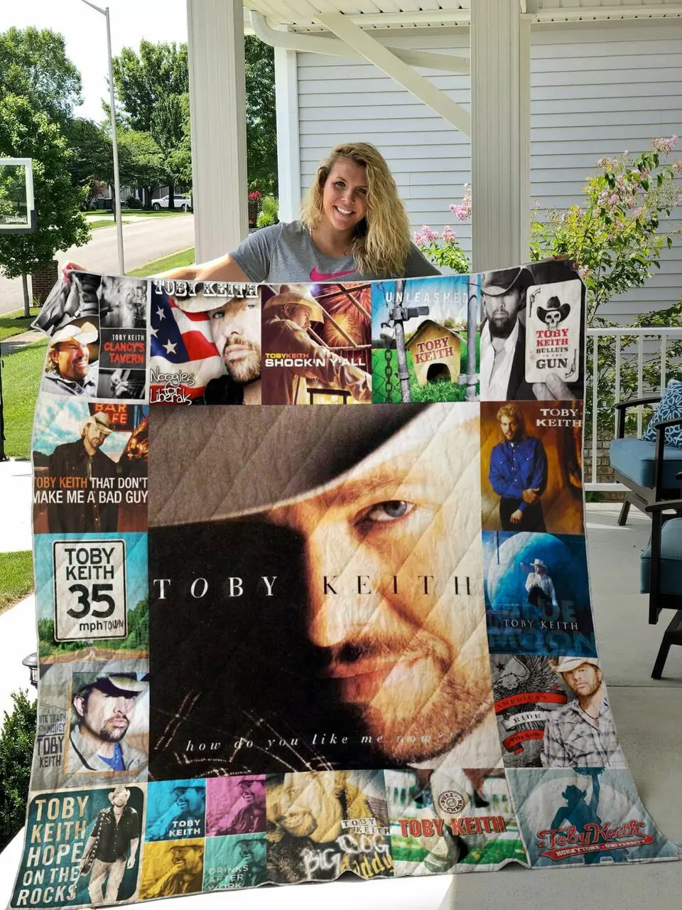 Toby Keith Quilt Blanket For Fans Ver 17 and Home Decor