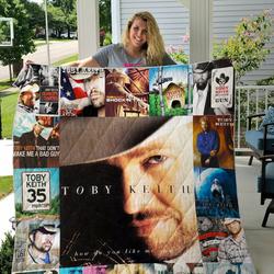 Toby Keith Quilt Blanket For Fans Ver 17 and Home Decor
