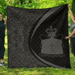 Tokelau Coat Of Arms Polynesian Premium Quilt  Circle Style  01 J2  Quilt and Home Decor