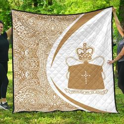 Tokelau Coat Of Arms Polynesian Premium Quilt  Circle Style  03 J2  Quilt and Home Decor