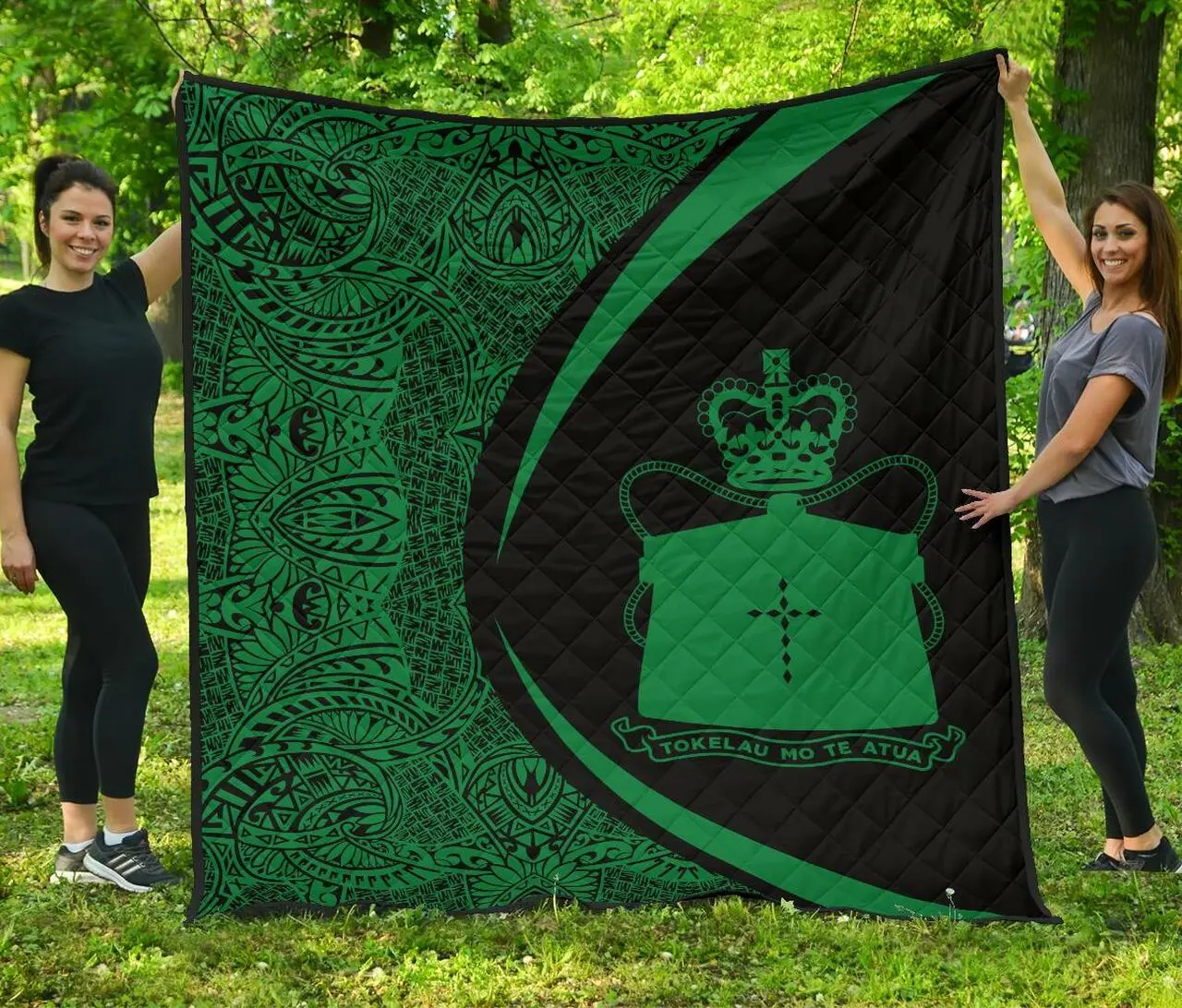 Tokelau Coat Of Arms Polynesian Premium Quilt Circle Style 06 J2 Quilt and Home Decor