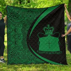 Tokelau Coat Of Arms Polynesian Premium Quilt  Circle Style  06 J2  Quilt and Home Decor