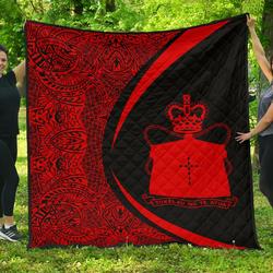 Tokelau Coat Of Arms Polynesian Premium Quilt  Circle Style  07 J2  Quilt and Home Decor