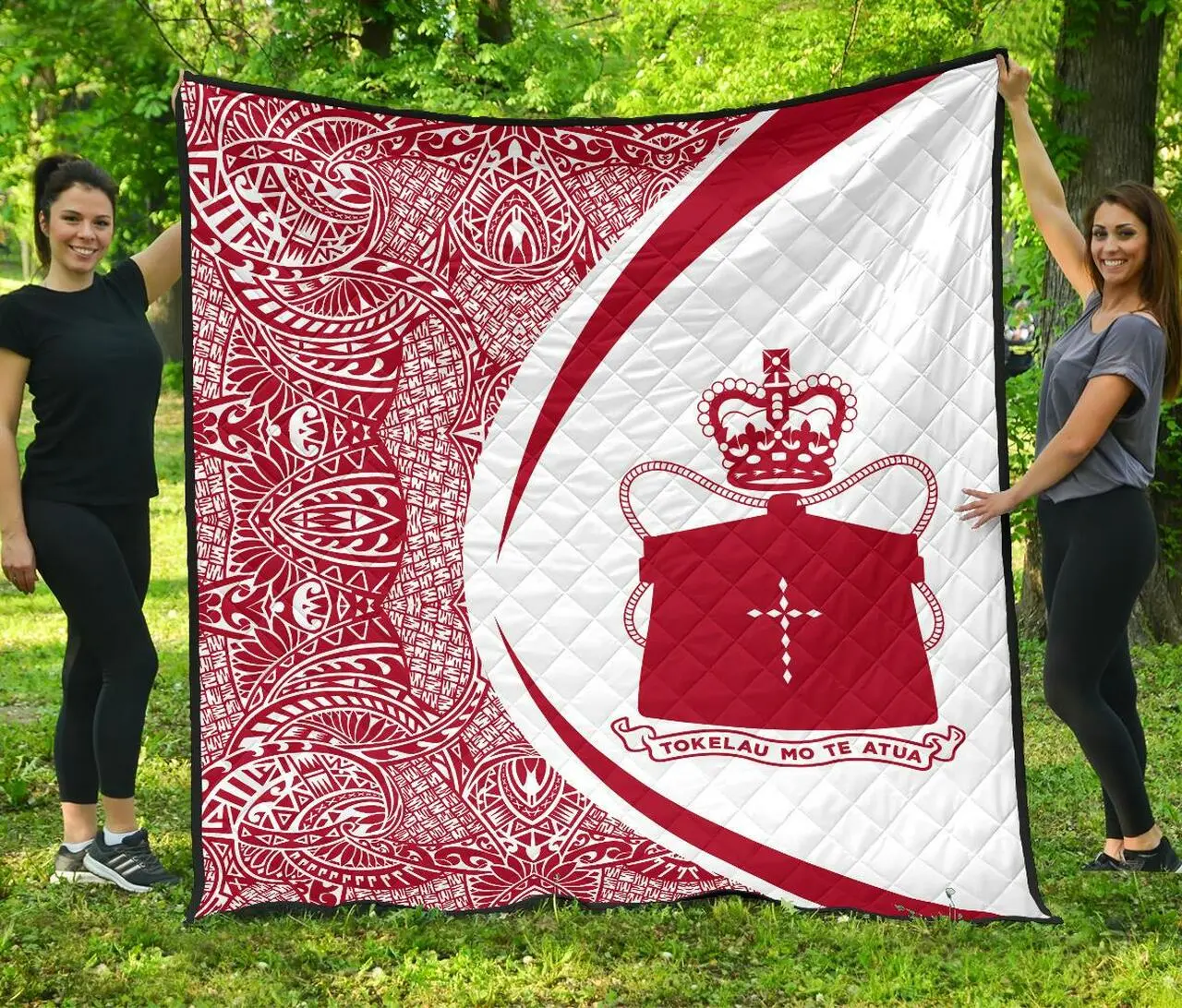 Tokelau Coat Of Arms Polynesian Premium Quilt Circle Style 08 J2 Quilt and Home Decor