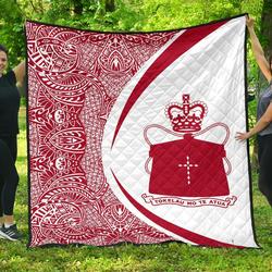 Tokelau Coat Of Arms Polynesian Premium Quilt  Circle Style  08 J2  Quilt and Home Decor