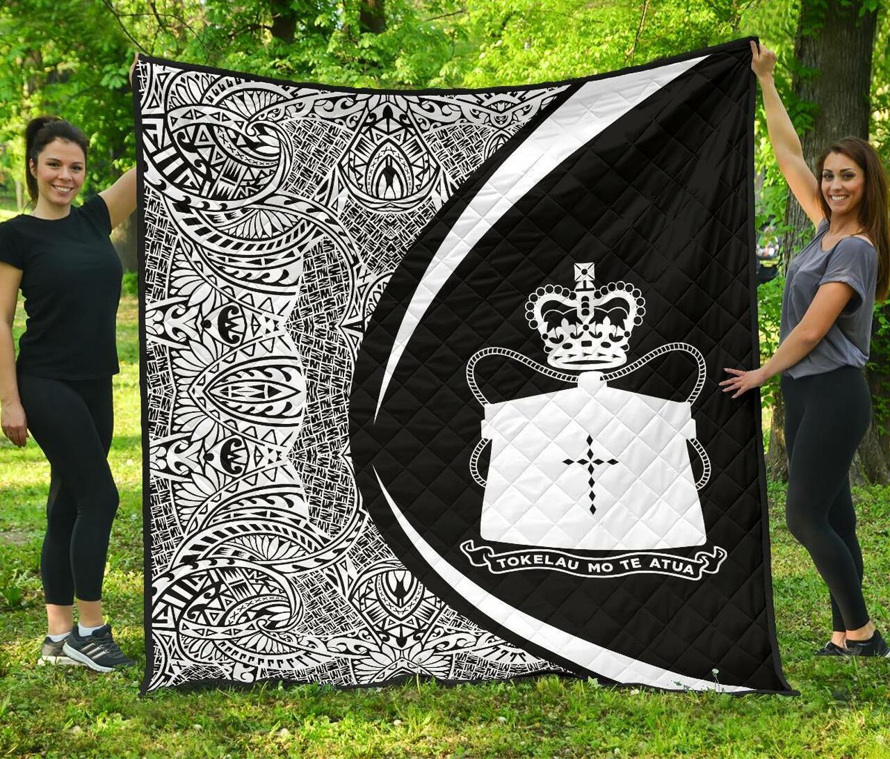 Tokelau Coat Of Arms Polynesian Premium Quilt Circle Style 09 J2 Quilt and Home Decor