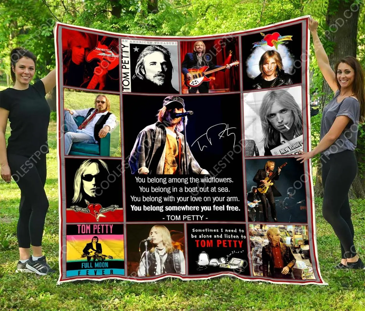 Tom Petty Quilt Blanket and Home Decor