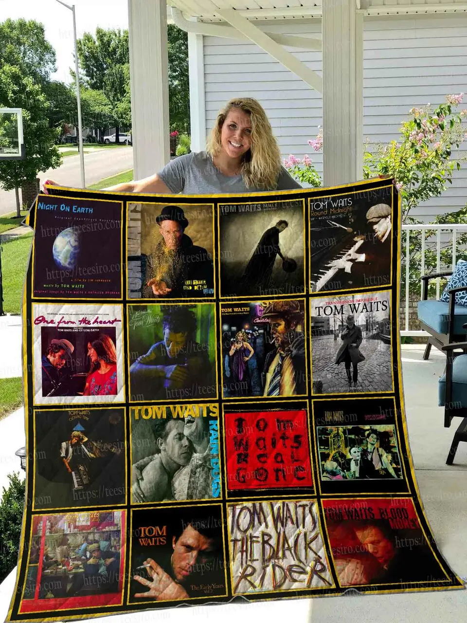 Tom Waits Albums Quilt Blanket 01 and Home Decor