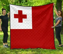 Tonga Flag Premium Quilt A6  Quilt and Home Decor