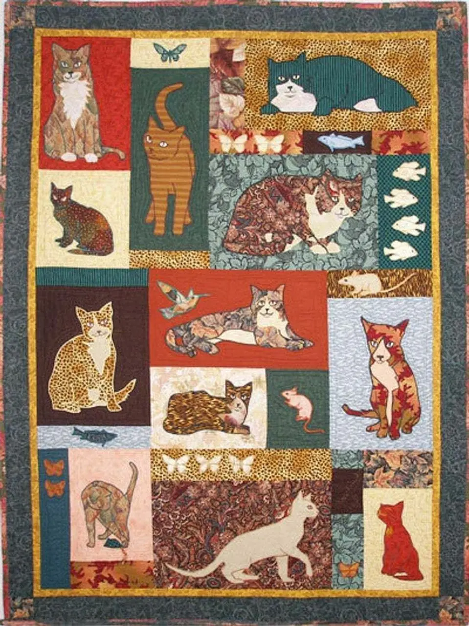 Too Many Cats Clm270637 Quilt Blanket and Home Decor