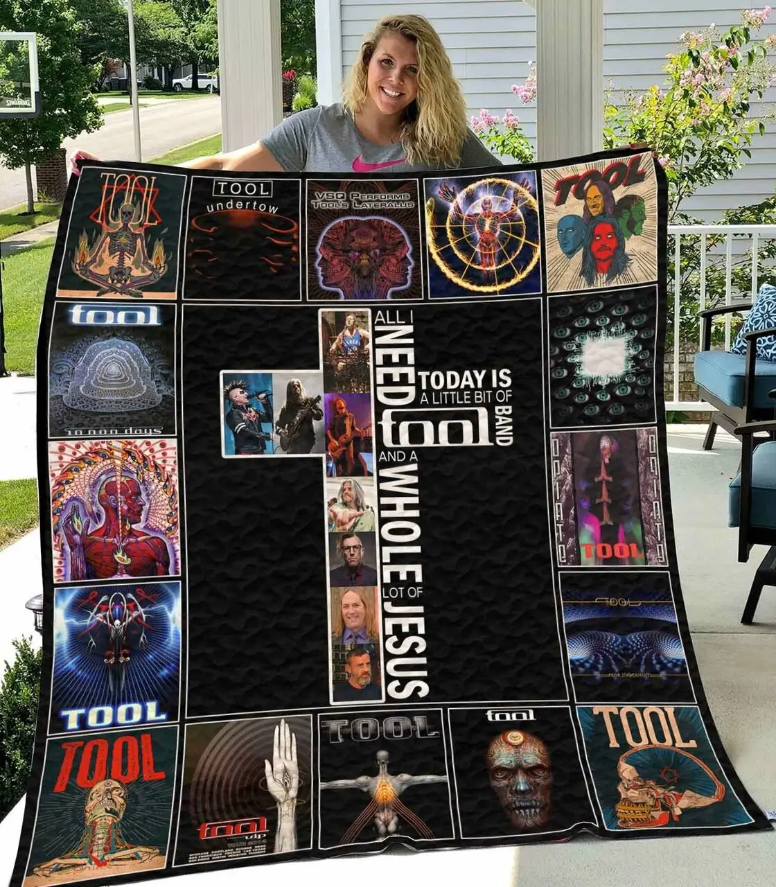 Tool Band Quilt Blanket and Home Decor