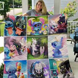 Toothless And Light Fury And Friends Quilt  Quilt and Home Decor