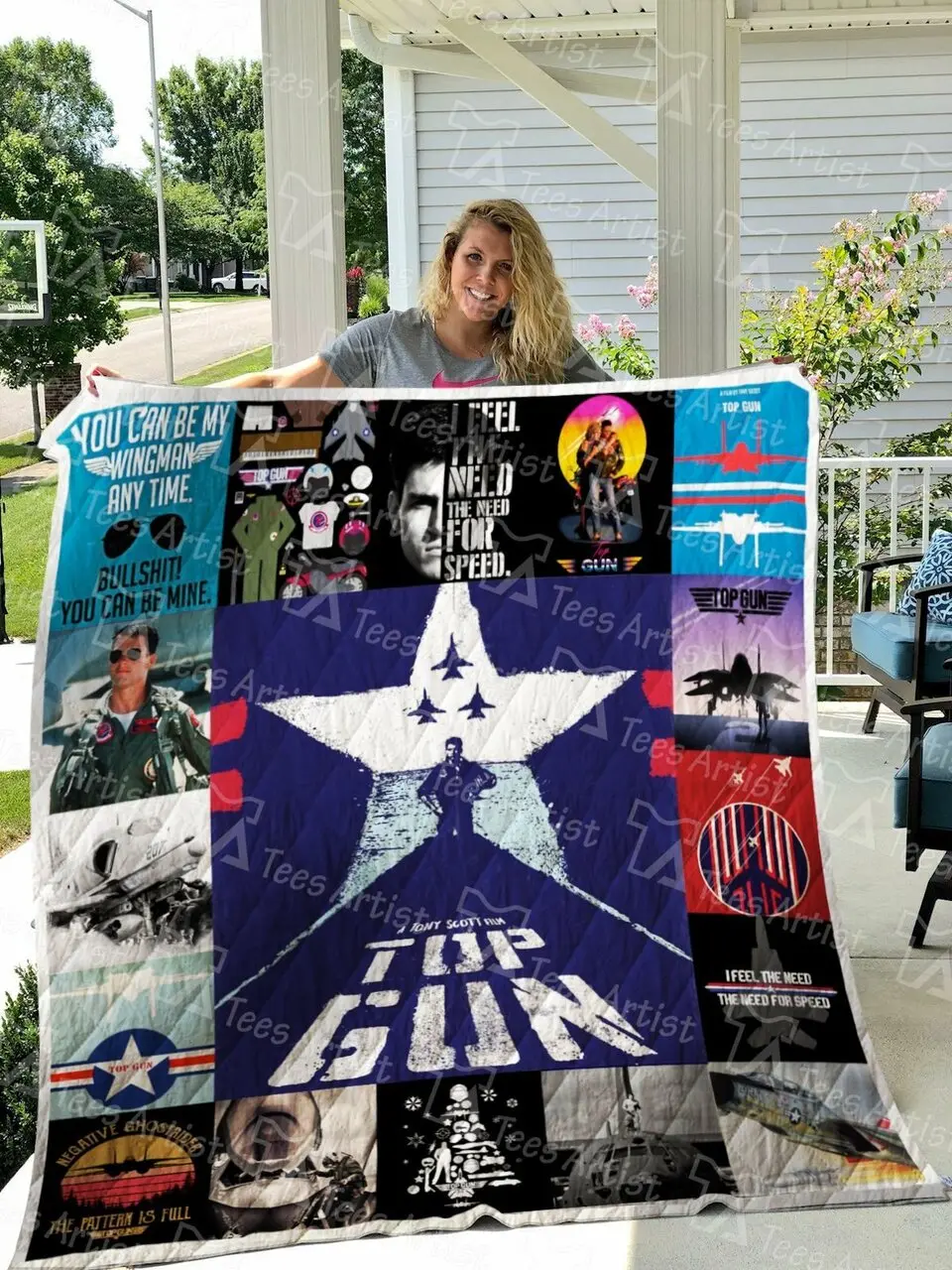 Top Gun Quilt Blanket 0413 and Home Decor