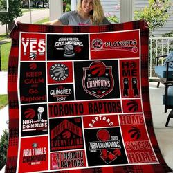 Toronto Raptors Basketball V1 Blanket Th2906 Quilt and Home Decor