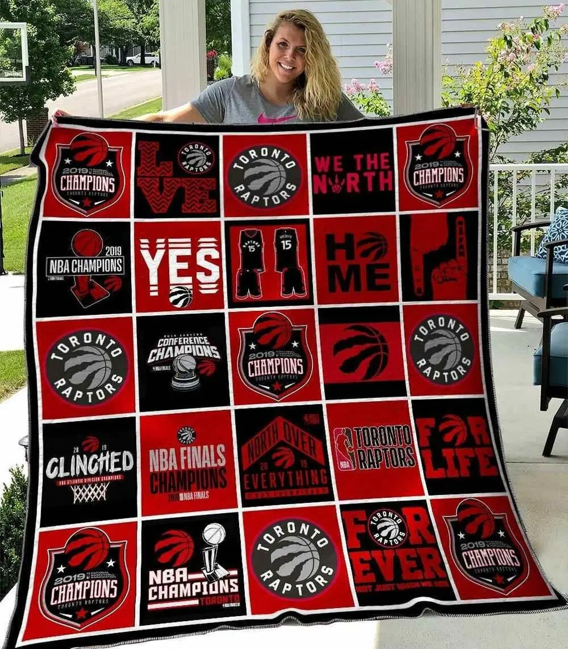 Toronto Raptors Basketball V2 Blanket Th2906 Quilt and Home Decor