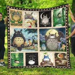 Totoro For Anime My Neighbor Totoro Fan Quilt and Home Decor