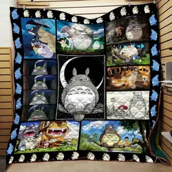 Totoro Quilt For Fans Amine  and Home Decor