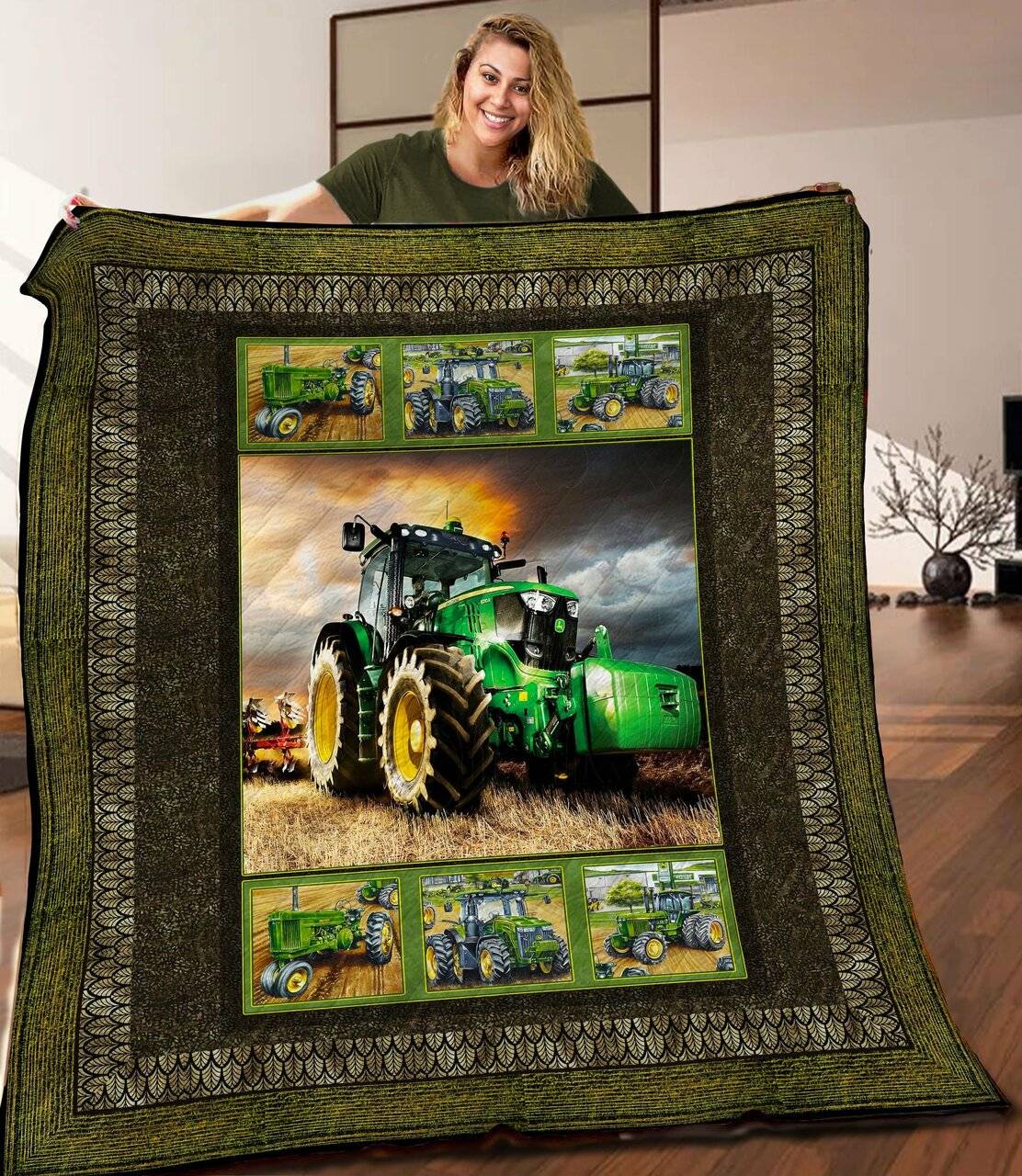 Tracktor Quilt Blanket C9B010601Mi and Home Decor