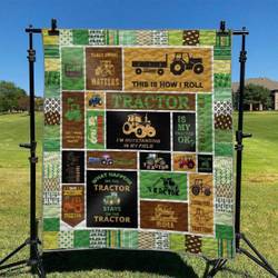 Tractor Hur Quilt bx and Home Decor