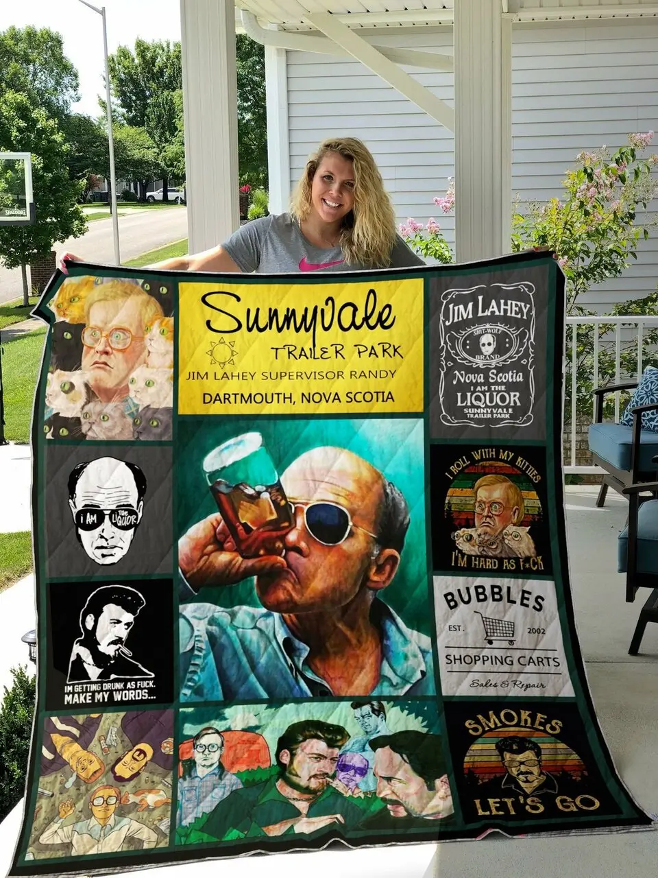 Trailer Park Boys Collage Quilt Blanket and Home Decor
