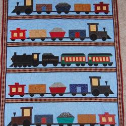 Train Advent Quilt Blanket Dhc3101250Lt and Home Decor