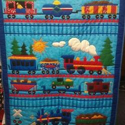 Train Hur Quilt ox and Home Decor