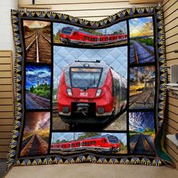 Train Quilt Blanket Dhc091007Vt and Home Decor