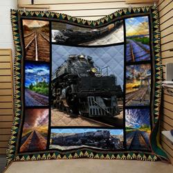 Train Quilt Blanket Dhc091011Vt and Home Decor