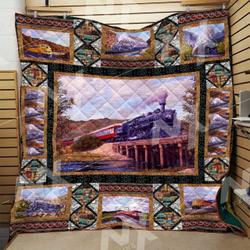 Train Quilt Blanket Dhc0910414Vt and Home Decor