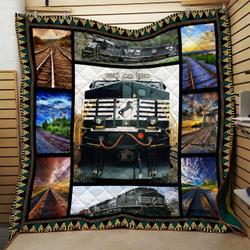 Train Quilt Blanket Dhc0910587Vt and Home Decor