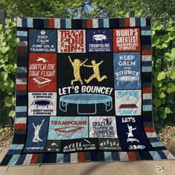 Trampoline Nn070626 Quilt Blanket and Home Decor
