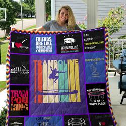 Trampoline Quilt Blanket 01 and Home Decor