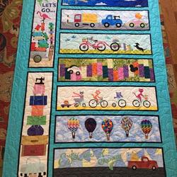 Transportations Cla1010556Q Quilt Blanket and Home Decor