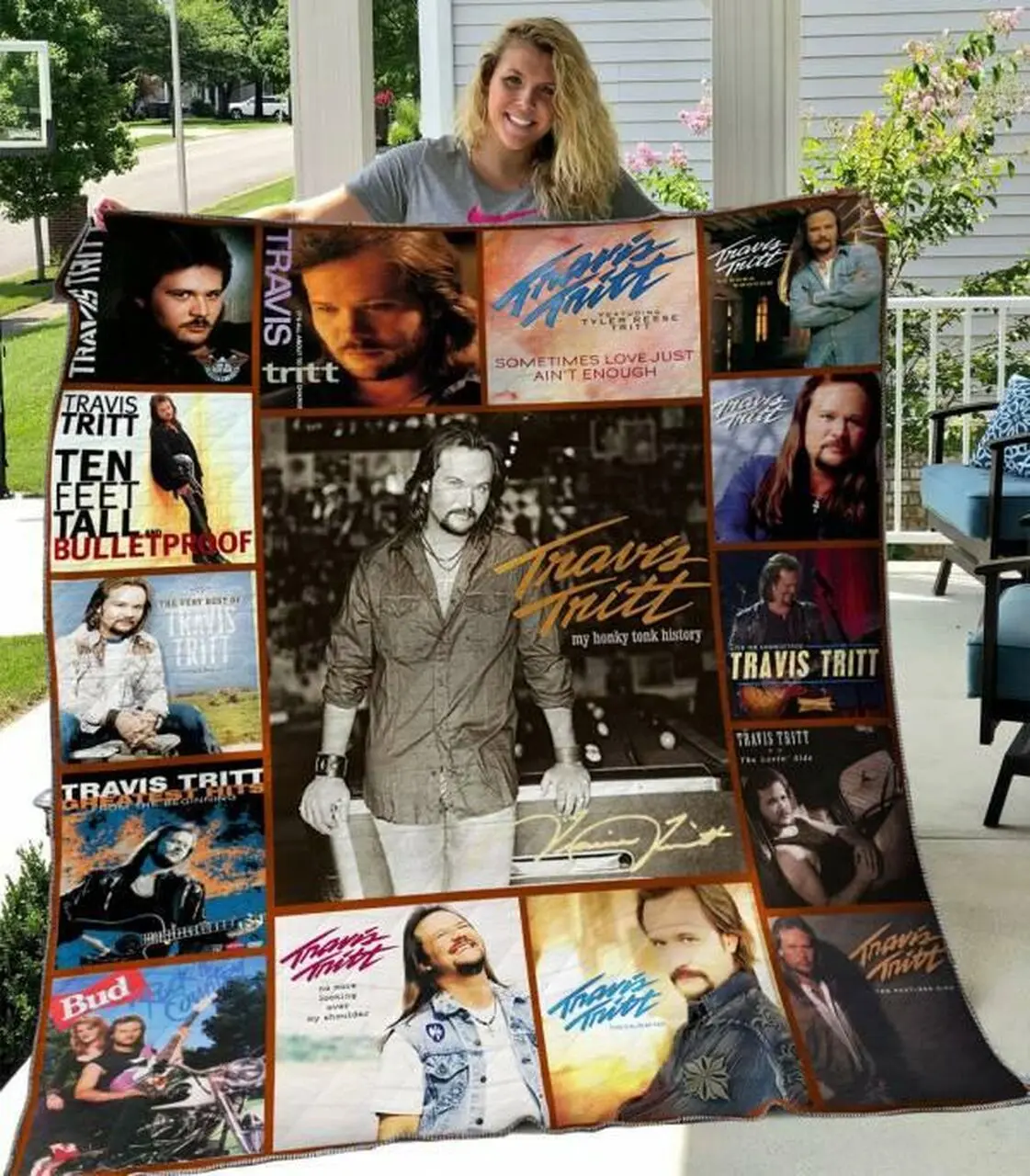 Travis Tritt Quilt Blanket Hvt080629 Quilt and Home Decor