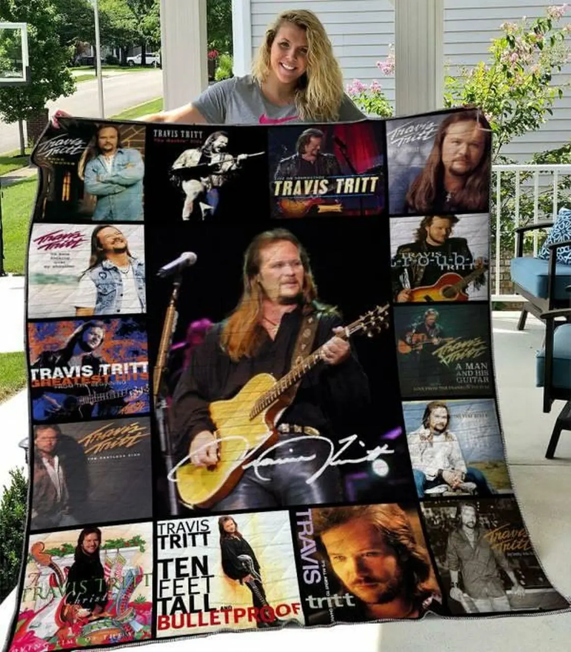 Travis Tritt Quilt Blanket M250507 Quilt and Home Decor