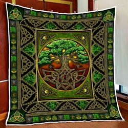 Tree Of Life Irish Tree Of Life St Patricks Day All Over Printed Quilt  Maria and Home Decor
