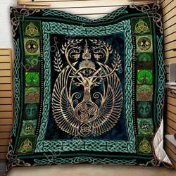 Tree Of Life Viking Cl19100926Mdq Quilt Blanket and Home Decor