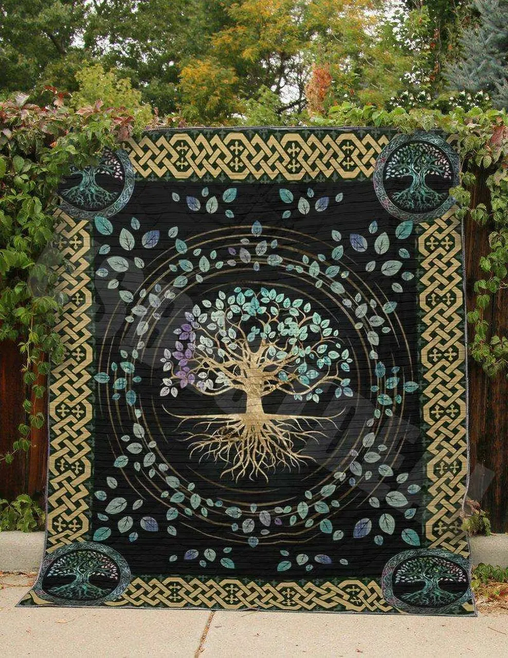 Tree Of Mystery Ah Quilt Derqig and Home Decor