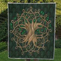 Tree Quilt Blanket and Home Decor